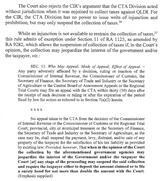 SC CASE 2022-0009: COMMISSIONER OF INTERNAL REVENUE VS. COURT OF TAX ...